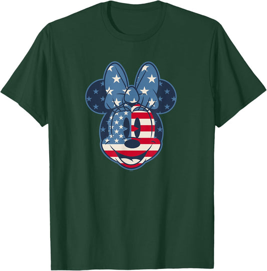 Disney Minnie Mouse Vintage Americana Fourth of July Small T-Shirt - T-Shirt | Forest