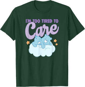 Care Bears I'm Too Tired to Care Sleepy Bedtime Bear T-Shirt - T-Shirt | Forest