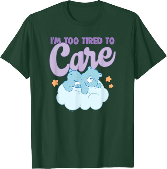 Care Bears I'm Too Tired to Care Sleepy Bedtime Bear T-Shirt - T-Shirt | Forest