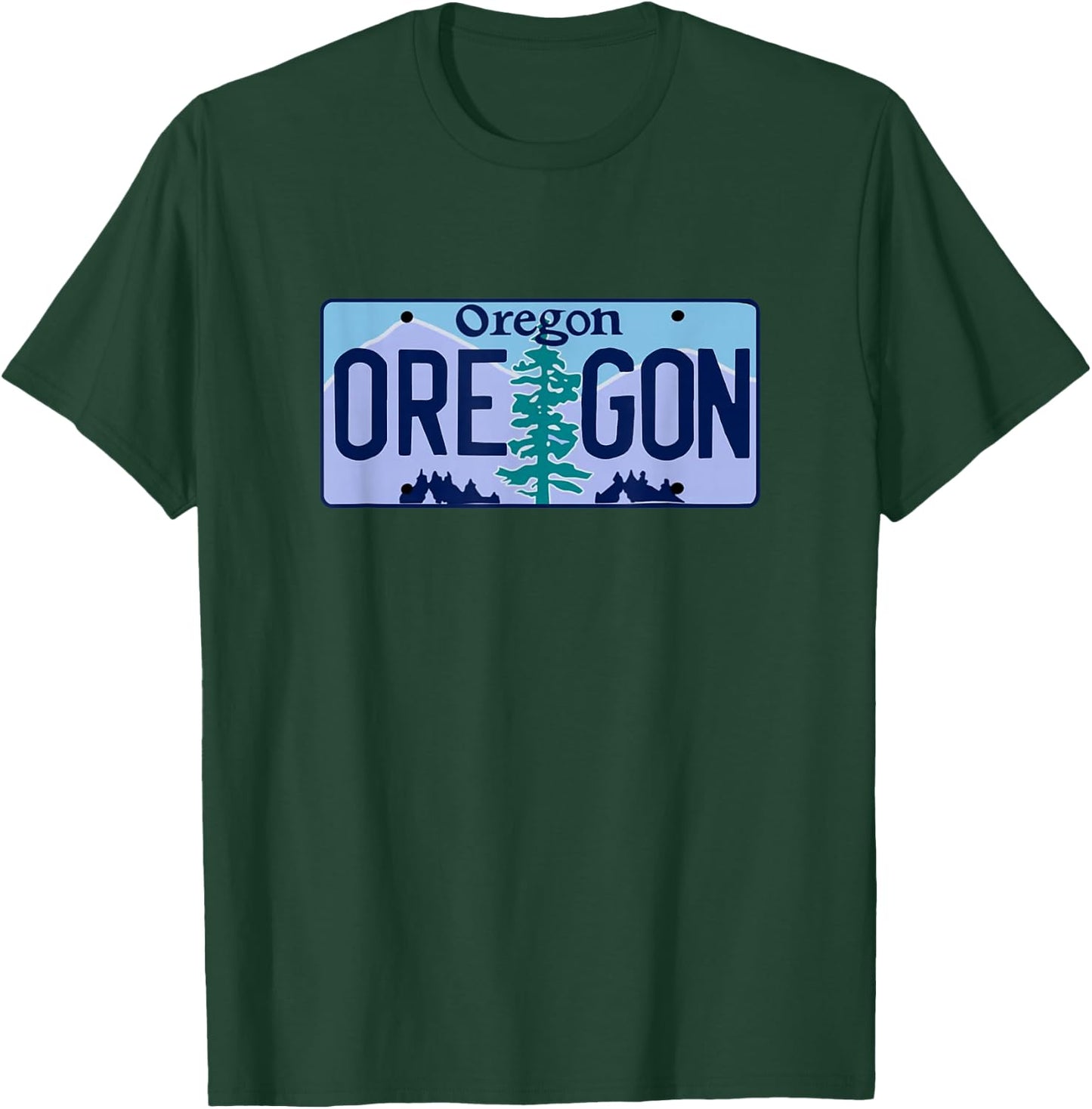 Oregon License Plate - Classic T-Shirt - T-Shirt | Forest