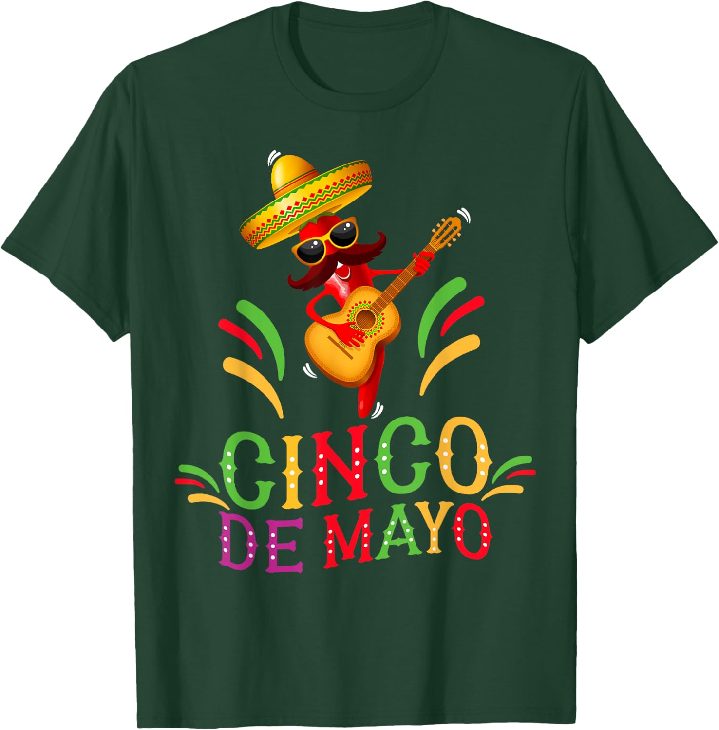 Happy 5 De Mayo Funny Camisas de 5 de mayo Mexican fiesta T-Shirt - T-Shirt | Forest