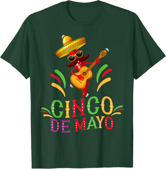 Happy 5 De Mayo Funny Camisas de 5 de mayo Mexican fiesta T-Shirt - T-Shirt | Forest