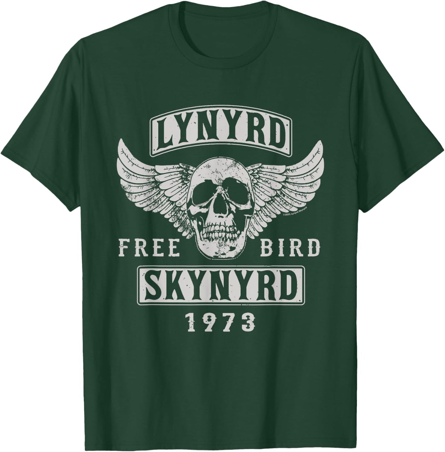 Lynyrd Skynyrd - Free Bird Skull 1973 T-Shirt - T-Shirt | Forest