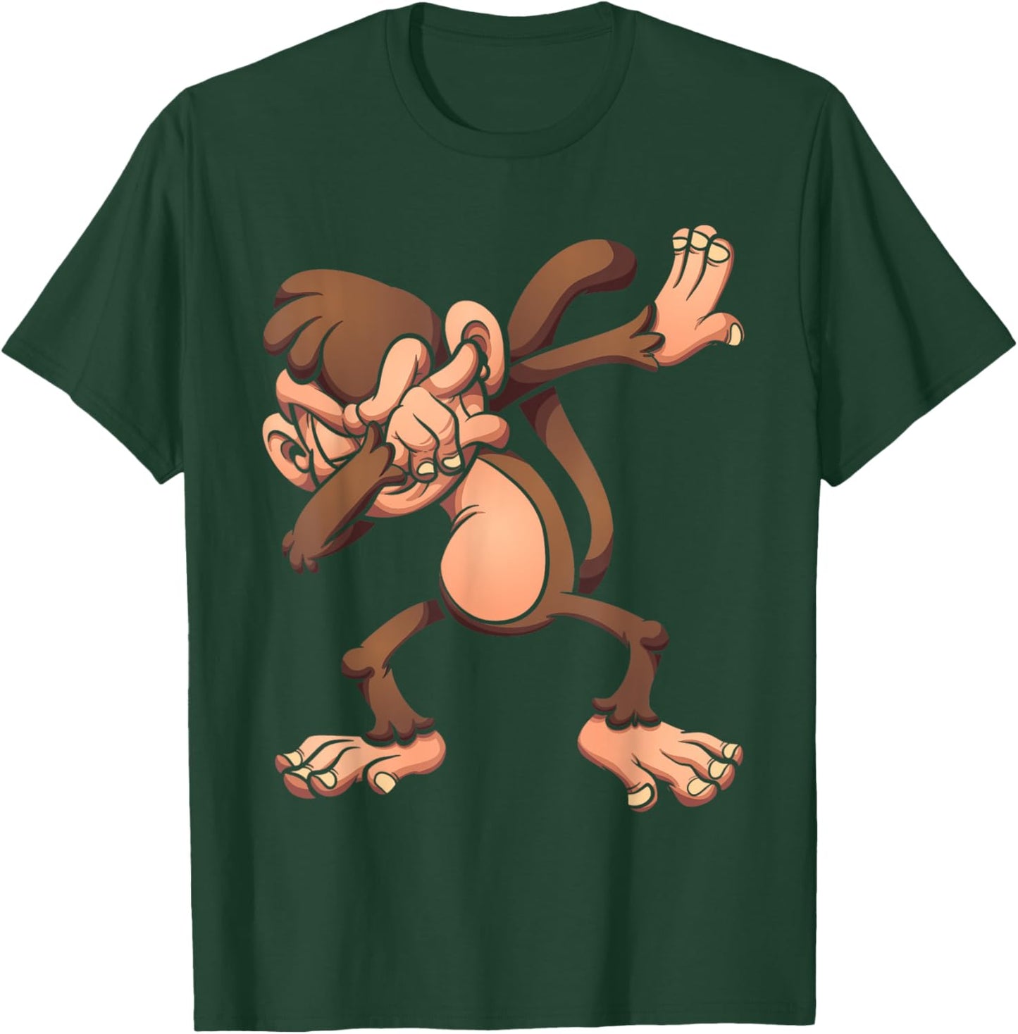 Monkey Dabbing - Animal Zoo Lover Zookeeper Primate Zoology T-Shirt - T-Shirt | Forest