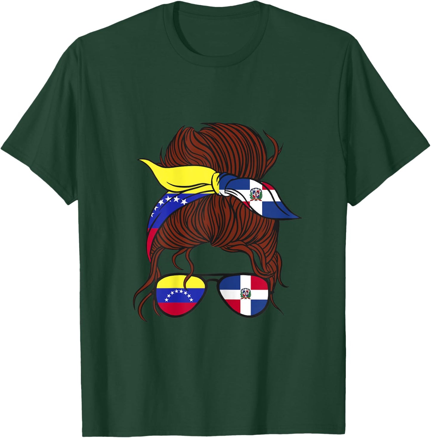 Venezuela and Dominican Mix Half Venezuelan half Dominican T-Shirt - T-Shirt | Forest
