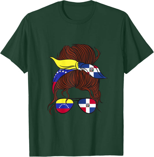 Venezuela and Dominican Mix Half Venezuelan half Dominican T-Shirt - T-Shirt | Forest
