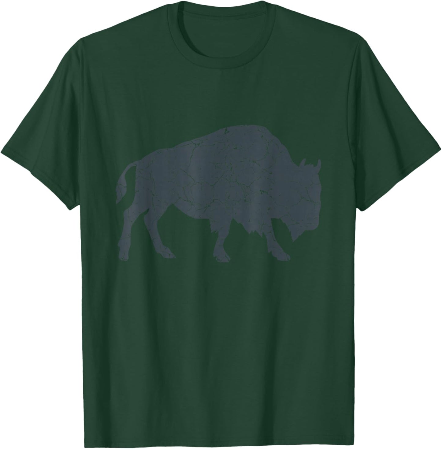 Vintage Buffalo I Distressed Bison T-Shirt - T-Shirt | Forest