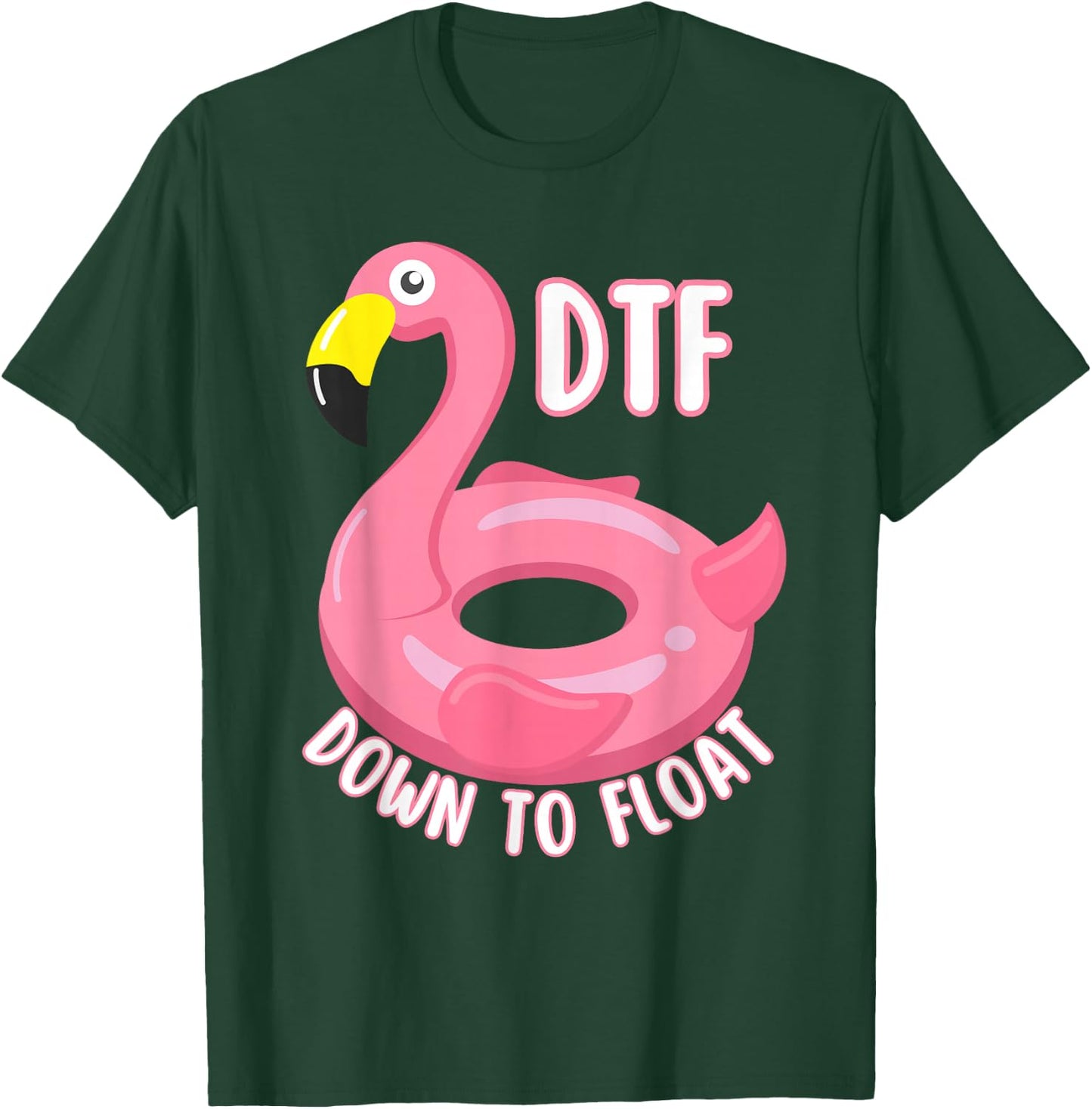Funny DTF River Tubing Down To Float Summer Float Trip T-Shirt - T-Shirt | Forest