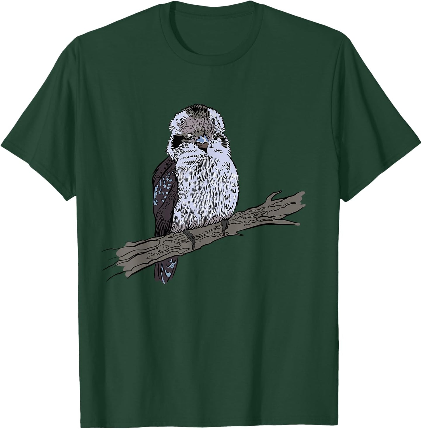 Laughing Bird Australian Bird Ornithology Kookaburra Bird T-Shirt - T-Shirt | Forest