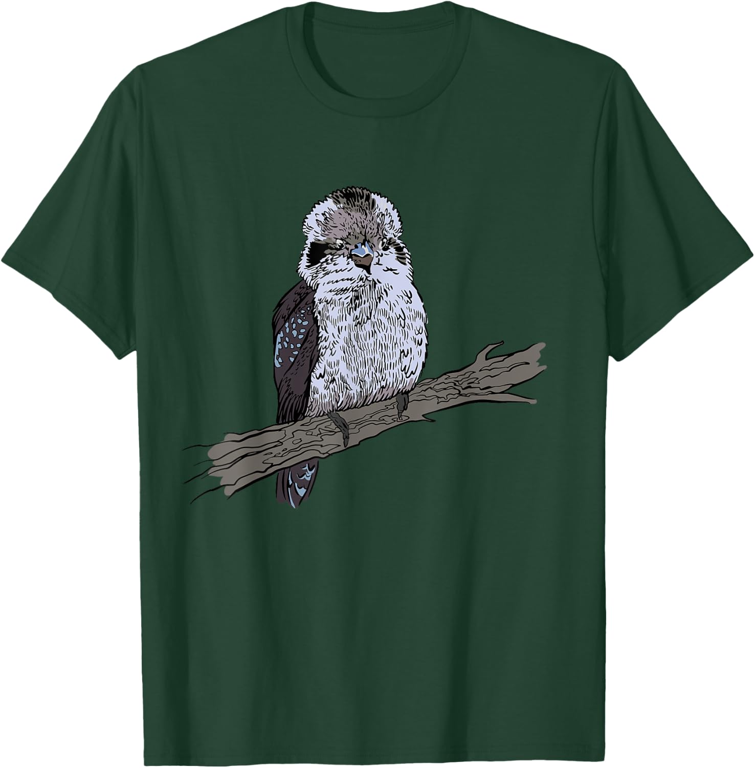 Laughing Bird Australian Bird Ornithology Kookaburra Bird T-Shirt - T-Shirt | Forest