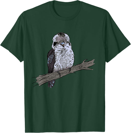 Laughing Bird Australian Bird Ornithology Kookaburra Bird T-Shirt - T-Shirt | Forest