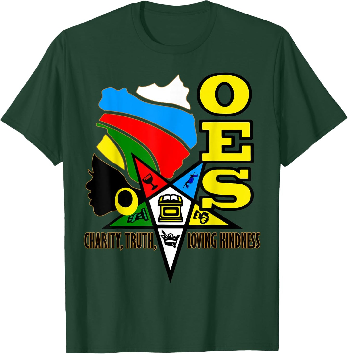 OES Charity Truth Loving Kindness Sister Africa Parents' Day T-Shirt - T-Shirt | Forest