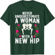 Funny Hip Replacement Art Girls Hip Surgery Lovers T-Shirt - T-Shirt | Forest