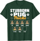 Stubborn Pug Tricks - Dog Owner Pet Breeder Puppy Lover T-Shirt - T-Shirt | Forest
