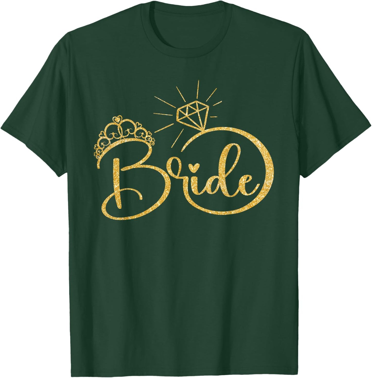 Bride, Engagement Wedding Bridal Shower T-Shirt - T-Shirt | Forest