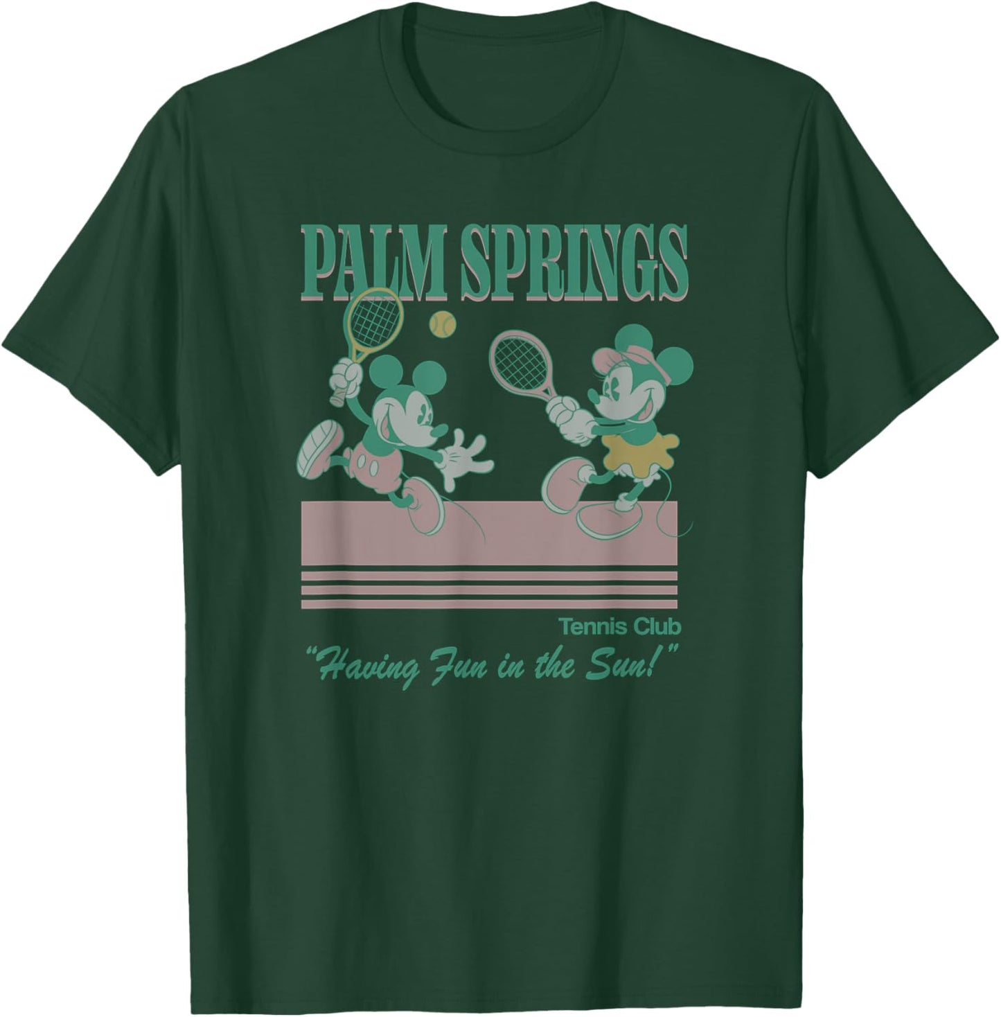 Disney Mickey And Minnie Vintage Palm Springs Fun In The Sun T-Shirt - T-Shirt | Forest