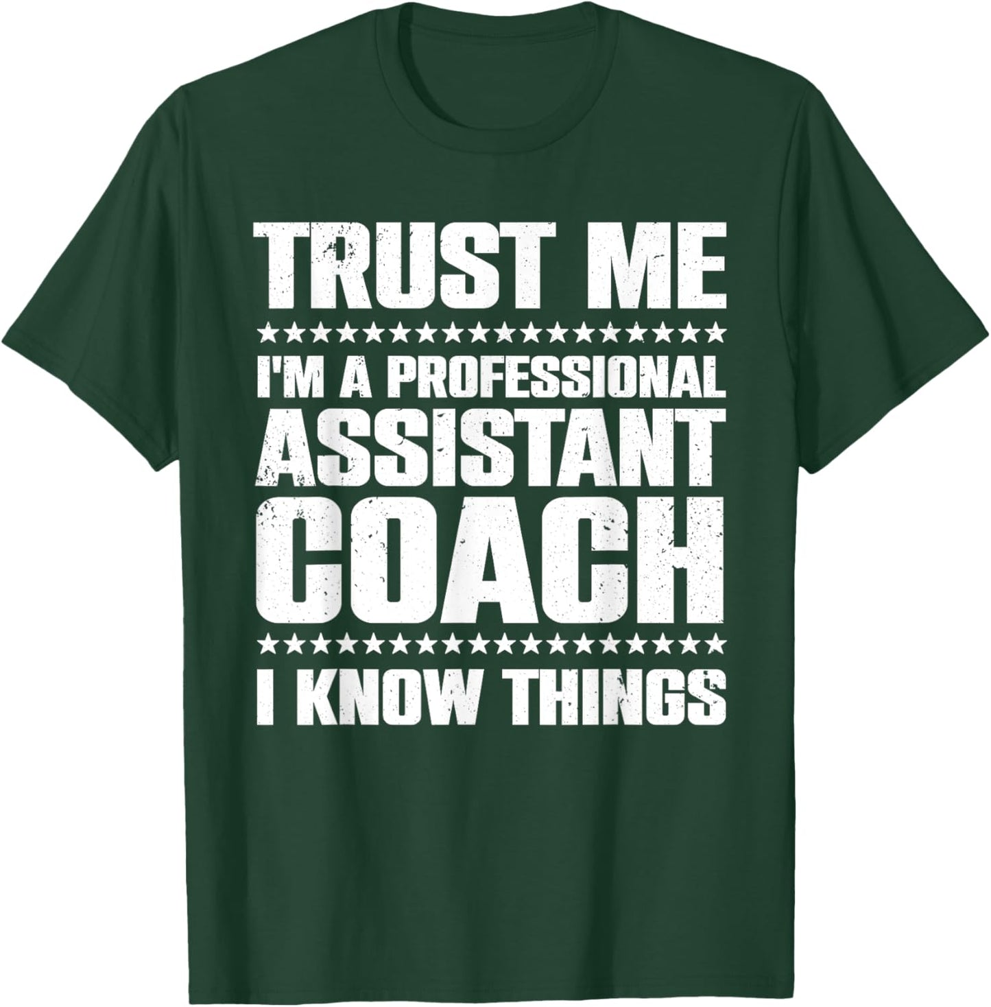 Cute Assistant Coach Women Softball Baseball Coaches T-Shirt - T-Shirt | Forest
