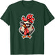 Cute Chicken With Bandana Headband and Glasses Women Girl T-Shirt - T-Shirt | Forest