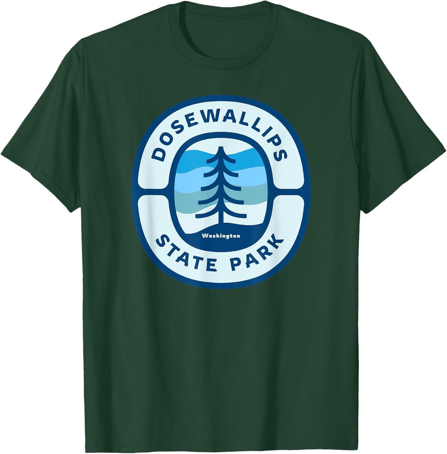 Dosewallips State Park Washington WA Vacation Souvenir T-Shirt - T-Shirt | Forest