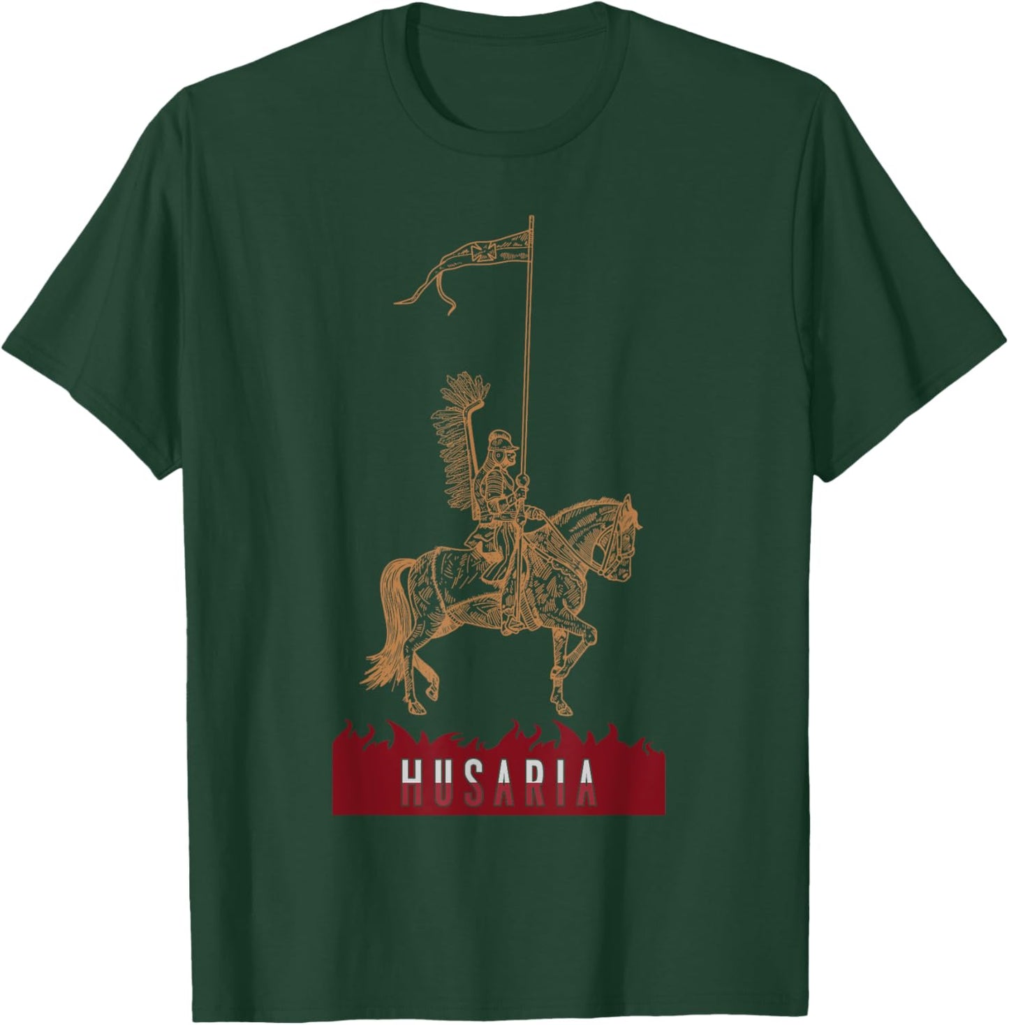 Poland husaria Polish winged hussars military Polska Krakow T-Shirt - T-Shirt | Forest