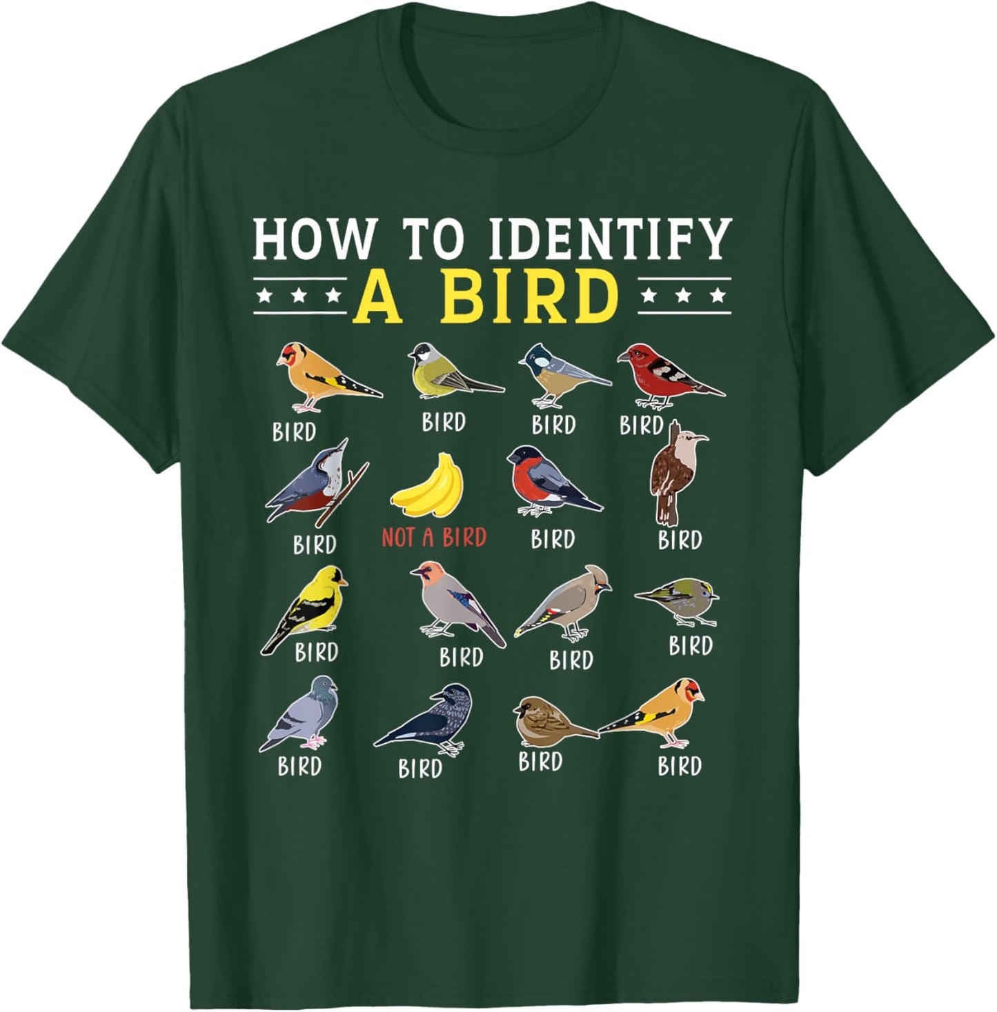 How To Identify A Bird | Bird Watcher | Bird Lover T-Shirt - T-Shirt | Forest