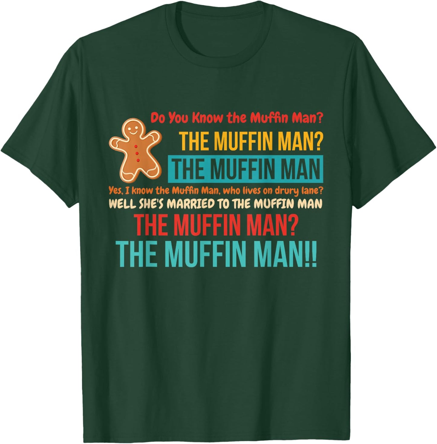 Do You Know The Muffin Man? The Muffin Man Vintage T-Shirt - T-Shirt | Forest