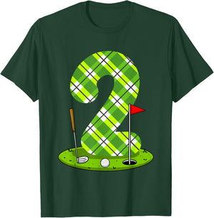 Golf Birthday Shirt For Kids 2nd Birthday Party Golfer T-Shirt - T-Shirt | Forest