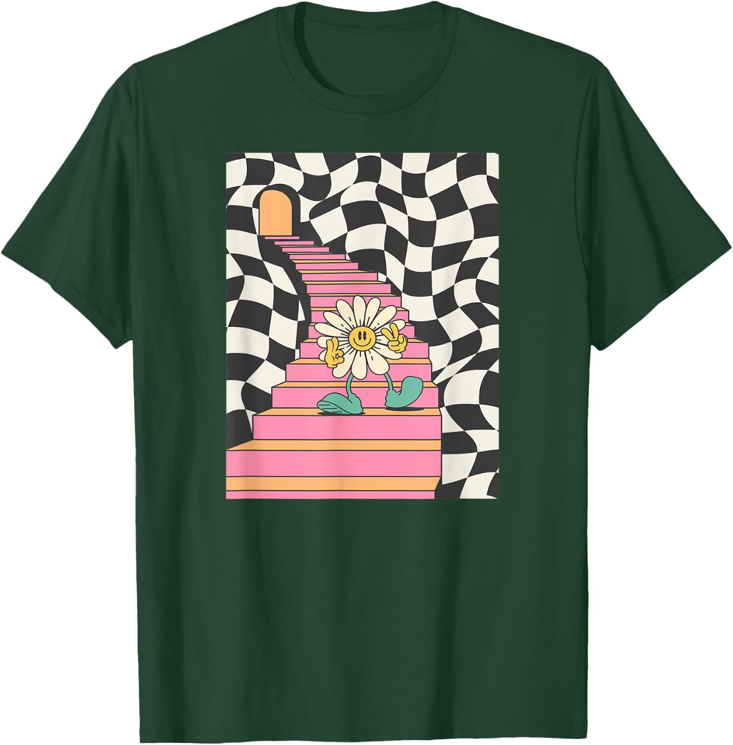 Trippy Flower T-Shirt - T-Shirt | Forest
