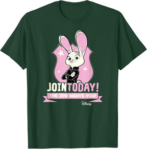 Zootopia - Judy Join Today The ZPD Wants You T-Shirt - T-Shirt | Forest