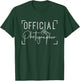 Official Photographer Event Photography T-Shirt - T-Shirt | Forest