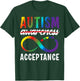 Autism Awareness Acceptance Not Awareness Autistic Child T-Shirt - T-Shirt | Forest