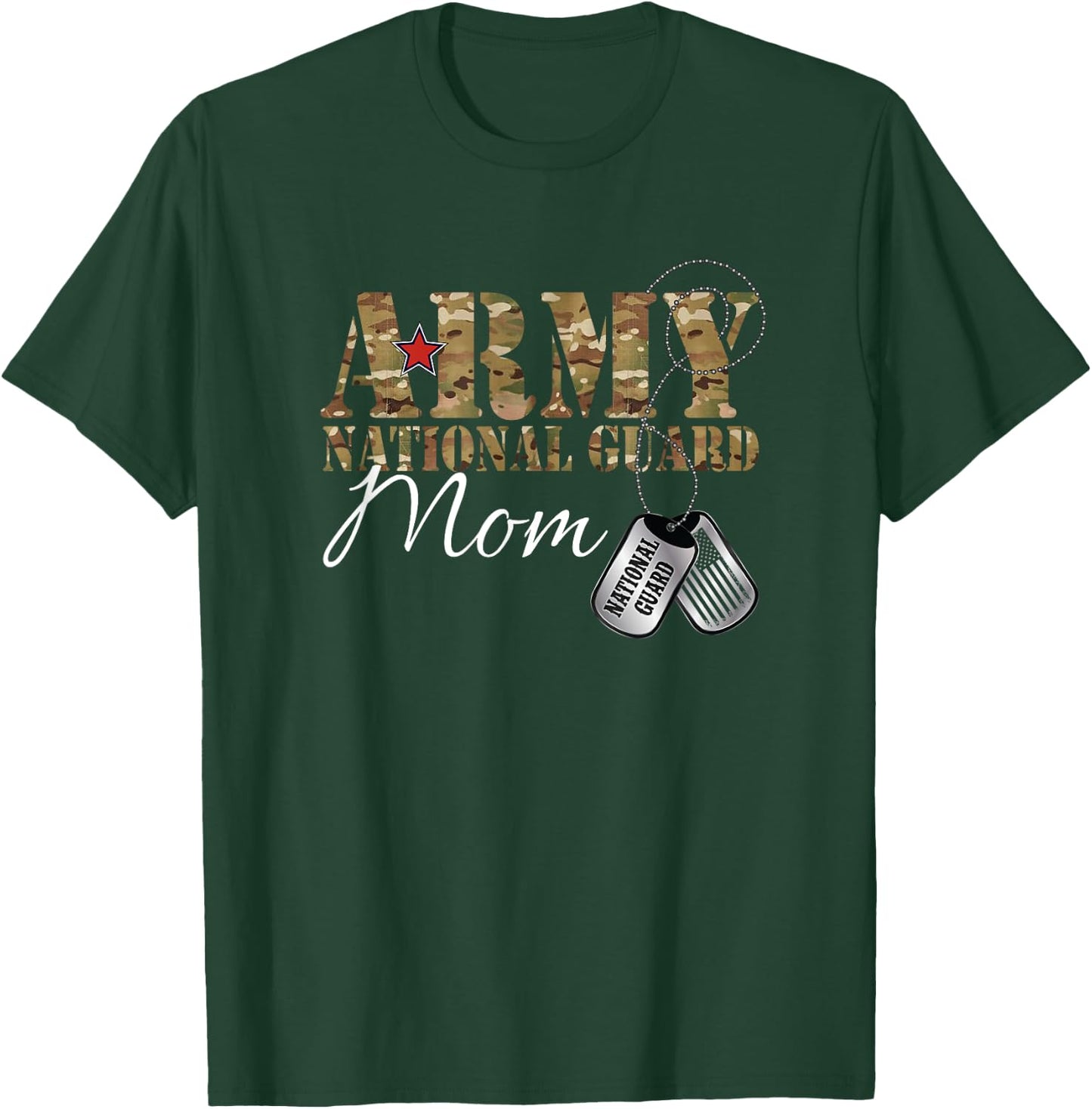 Army National Guard Mom Army National Guard Graduation Mom T-Shirt - T-Shirt | Forest