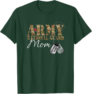 Army National Guard Mom Army National Guard Graduation Mom T-Shirt - T-Shirt | Forest