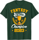Fantasy Football Champion 2023 Golden Trophy T-Shirt - T-Shirt | Forest