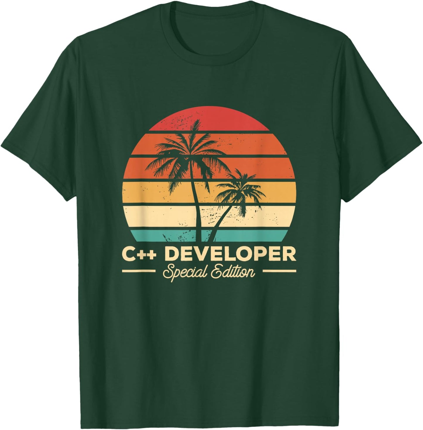 Vintage C++ Developer Programming T-Shirt - T-Shirt | Forest