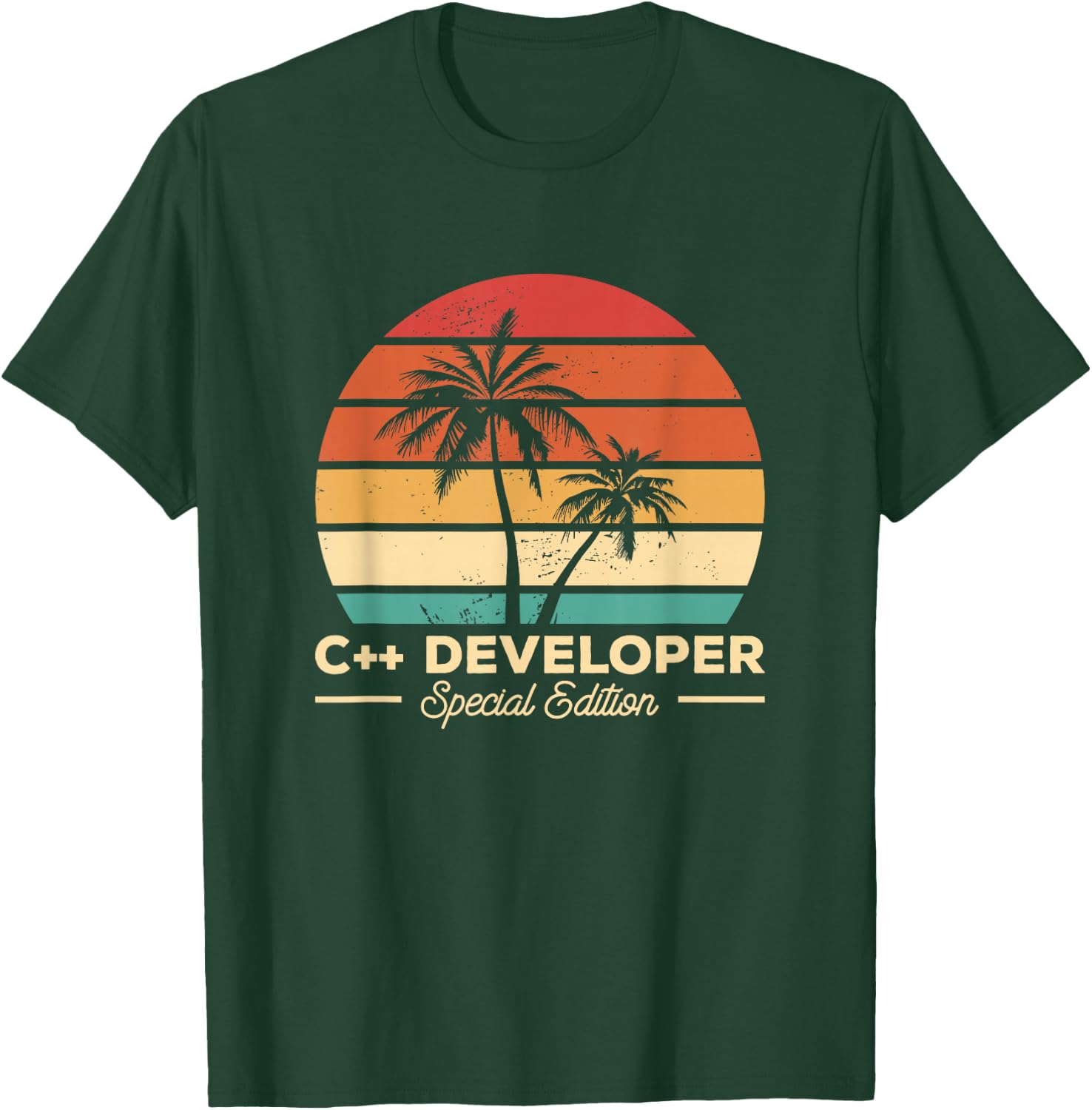 Vintage C++ Developer Programming T-Shirt - T-Shirt | Forest