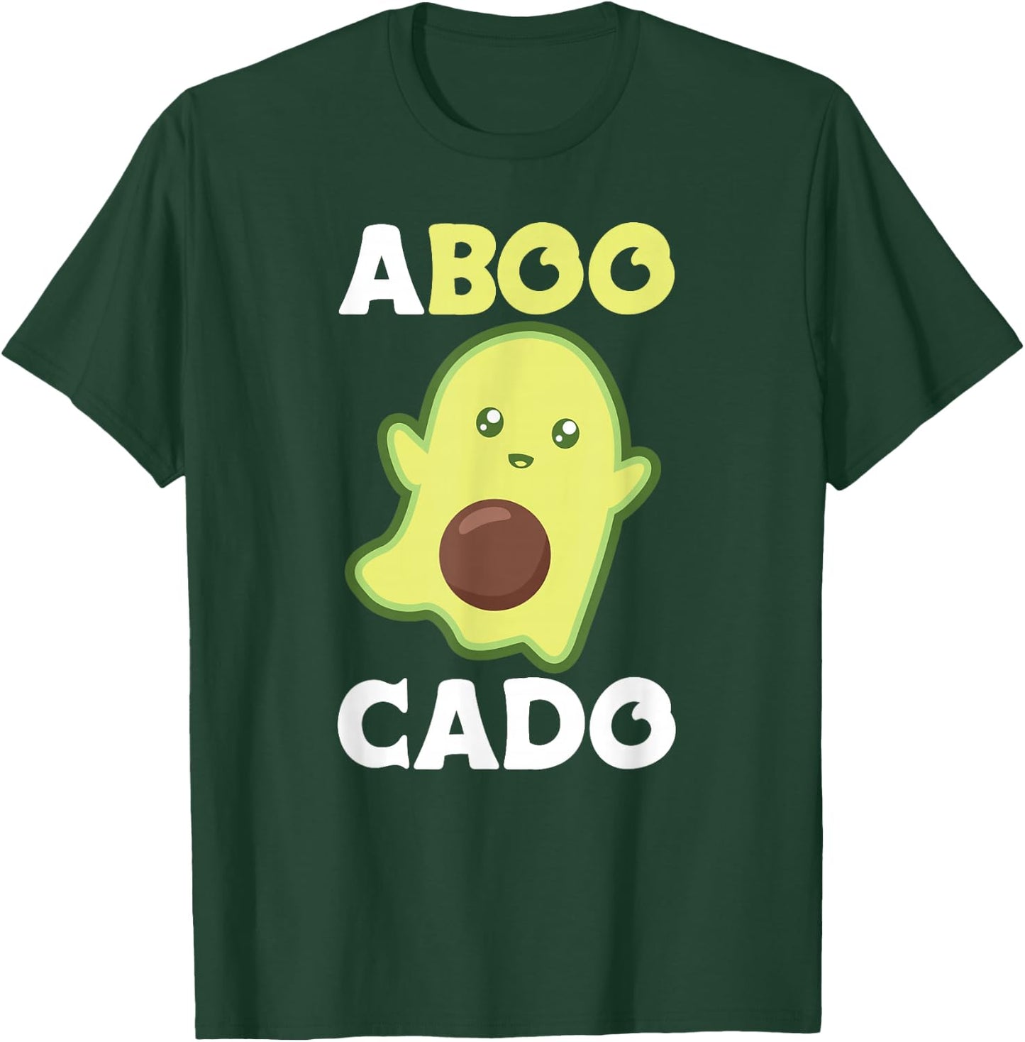 Avocado Ghost For Halloween Funny Avocados Pun T-Shirt - T-Shirt | Forest