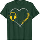 911 Dispatcher Thin Gold Yellow Line Heart 911 Dispatcher T-Shirt - T-Shirt | Forest