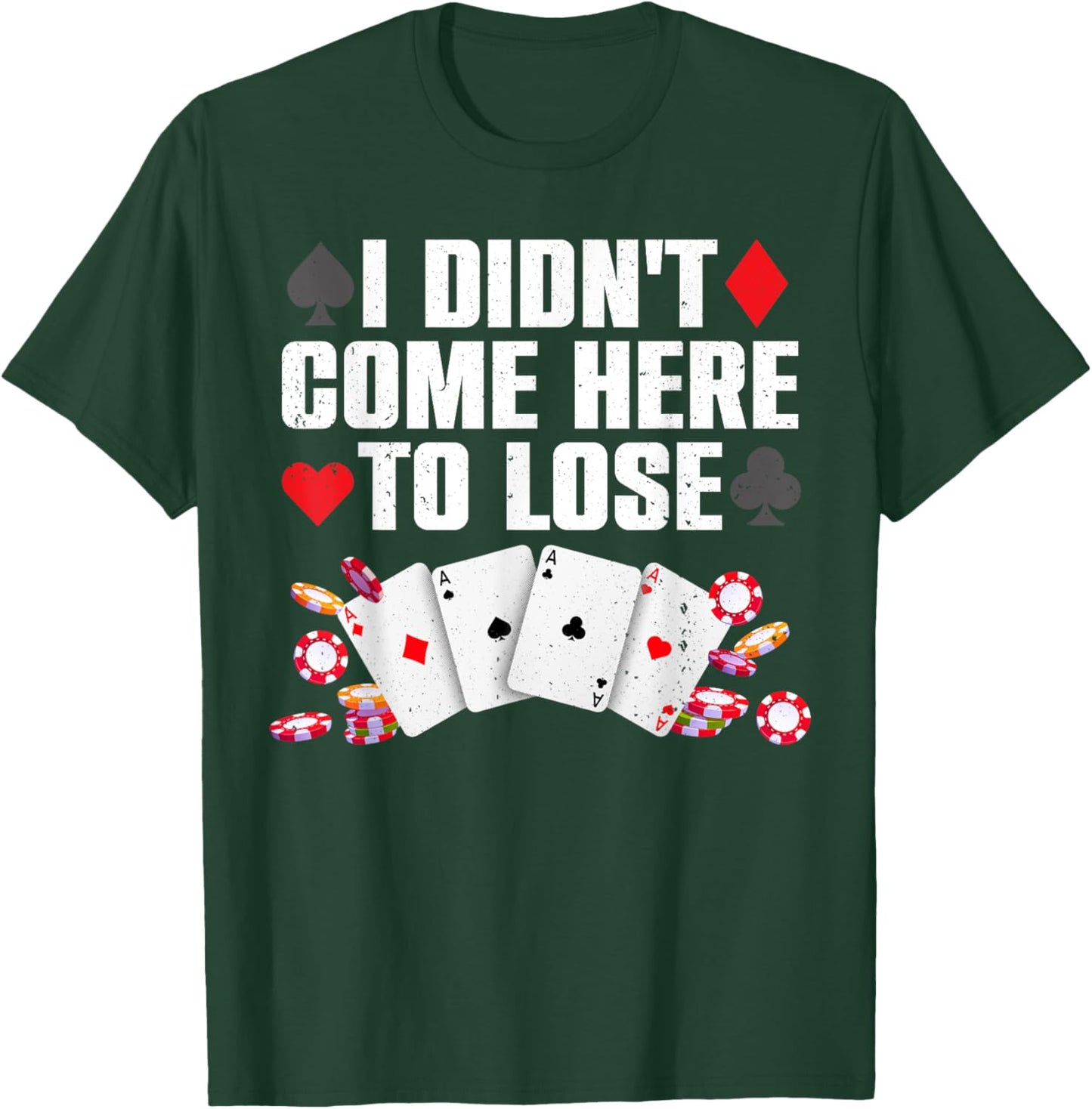 Cool Poker Player Art Women Casino Lover Gamblers T-Shirt - T-Shirt | Forest