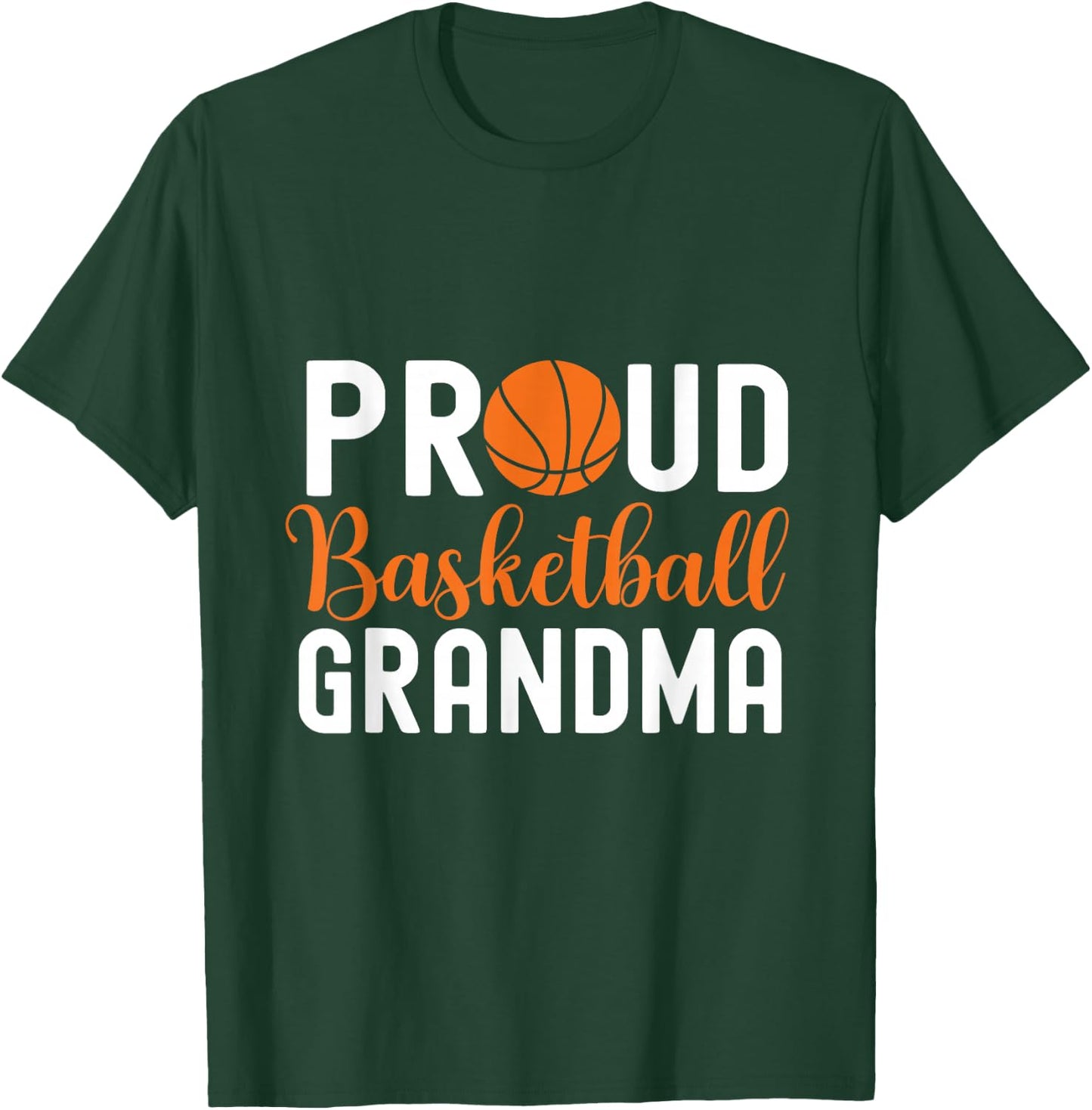 Basketball Grandma Design Lr Proud Basketball Grandma -Adults Black Basketball Small T-Shirt - T-Shirt | Forest
