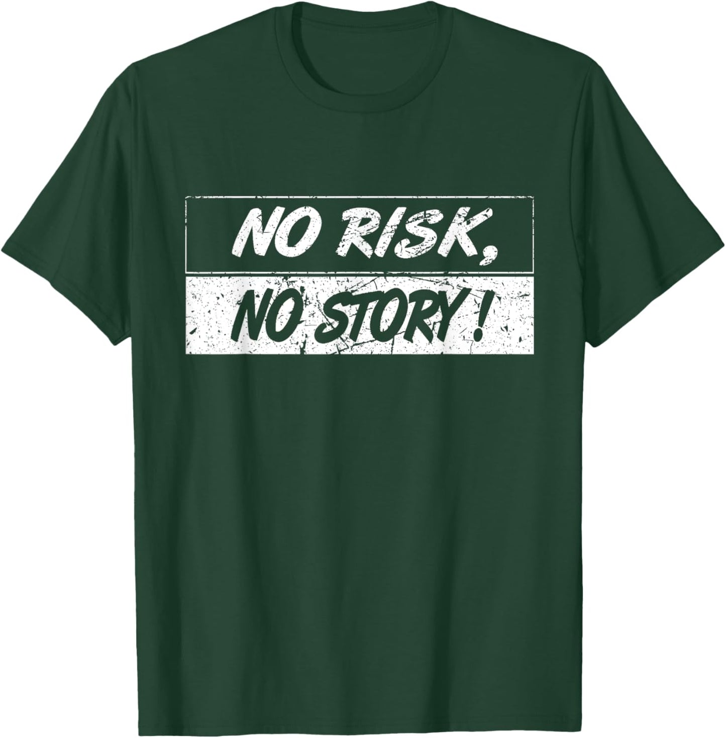 No Risk, No Story, Risk Saying, Reporter Photographer T-Shirt - T-Shirt | Forest
