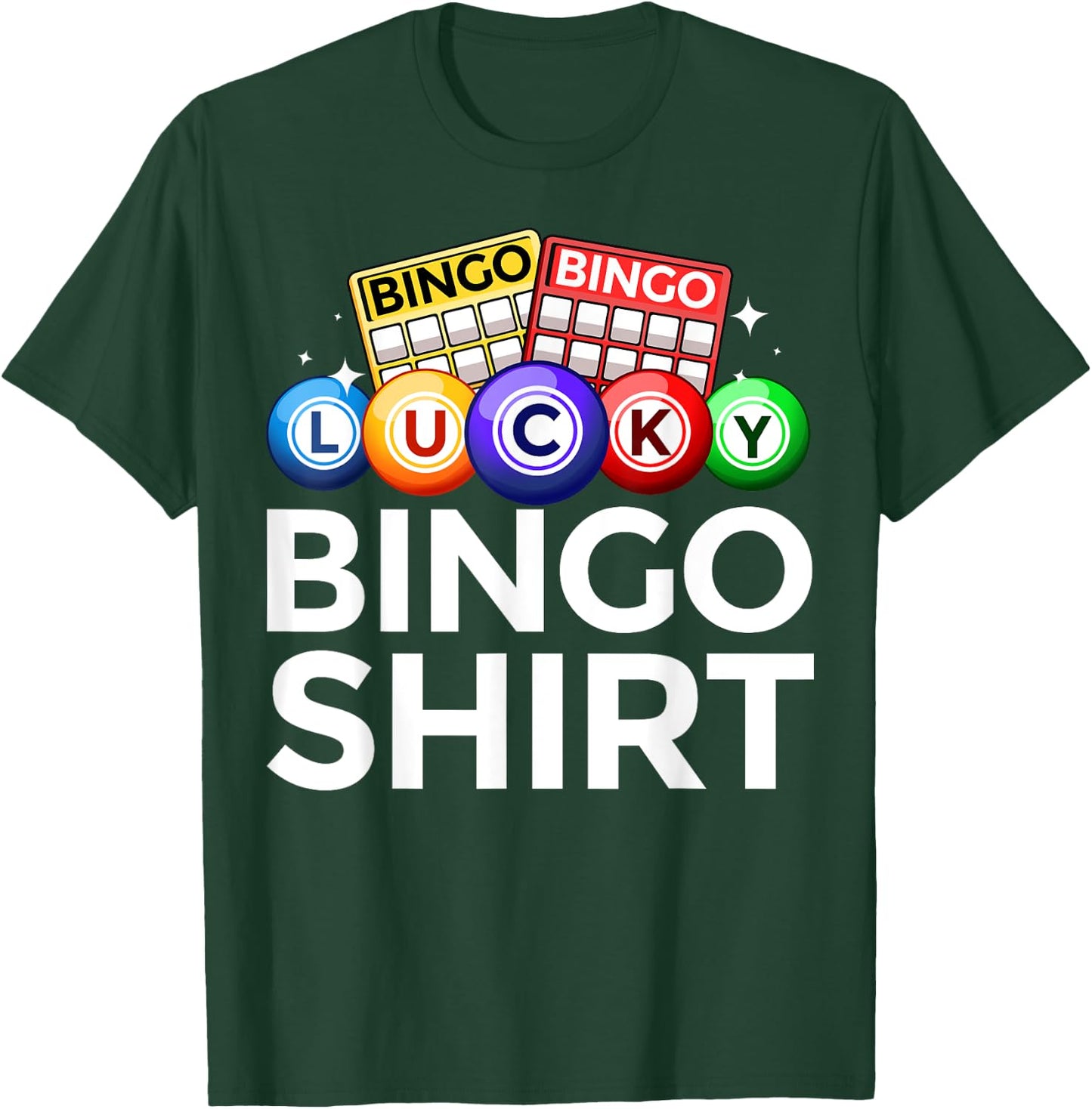 Cute Lucky Bingo Women Casino Bingo Lovers T-Shirt - T-Shirt | Forest