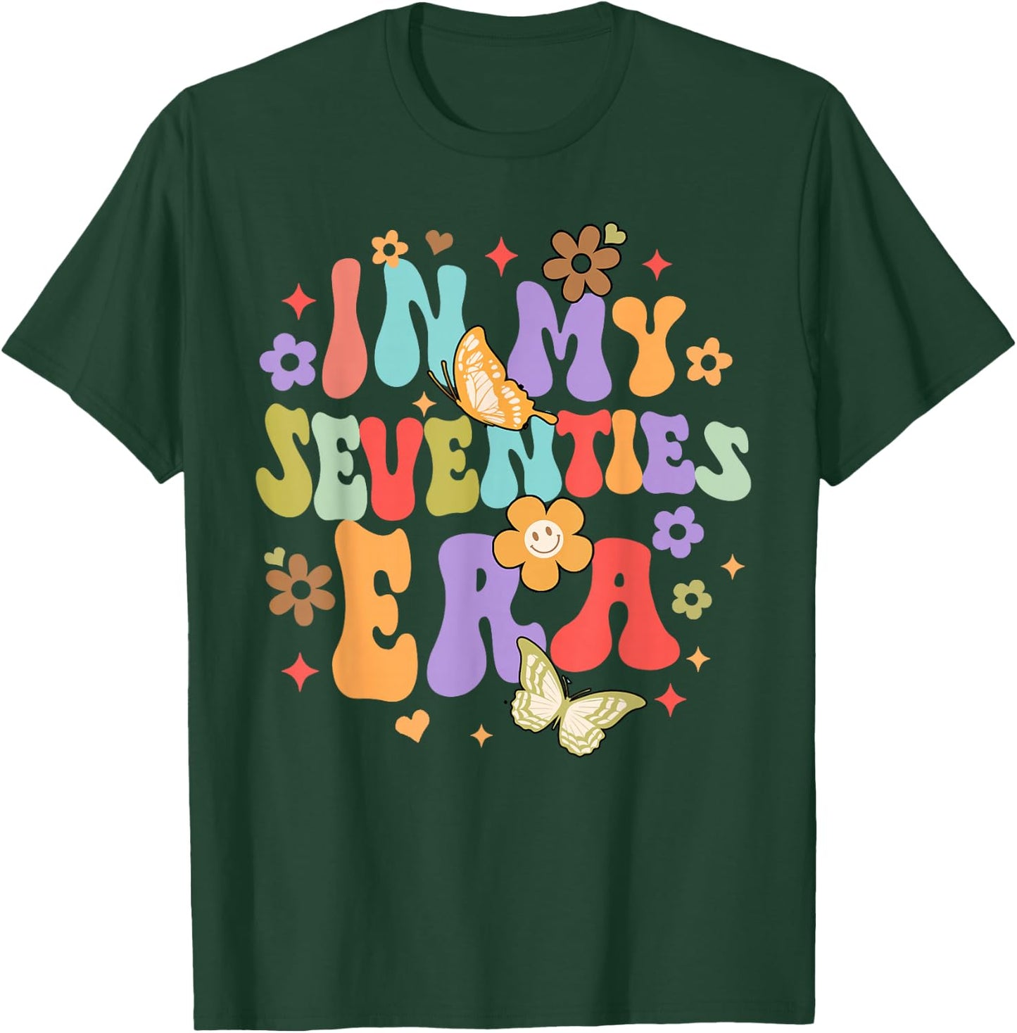 70th Birthday Party 70 Years Birthday In My Seventies Era T-Shirt - T-Shirt | Forest