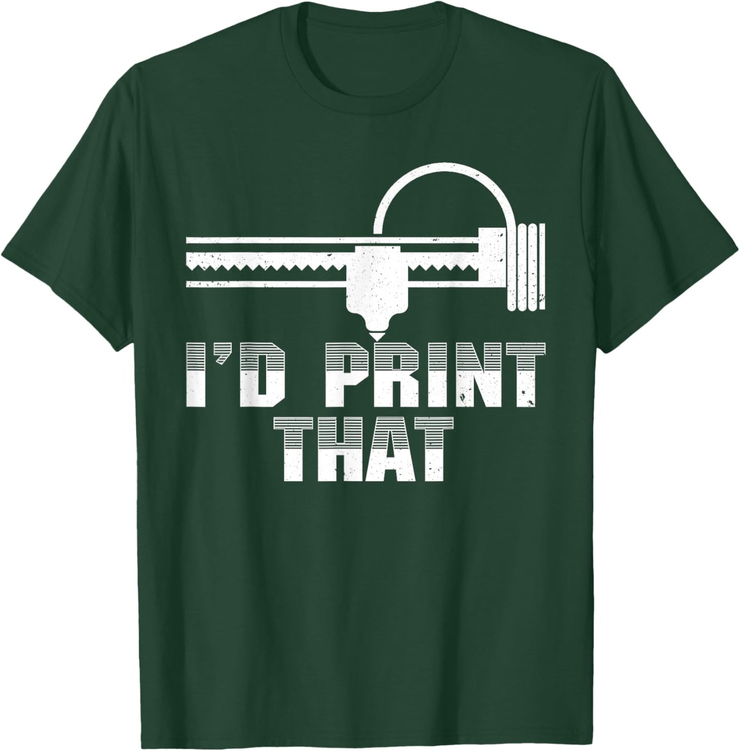 Cute 3D Printing Women 3D Printer Lovers Print Geeks T-Shirt - T-Shirt | Forest