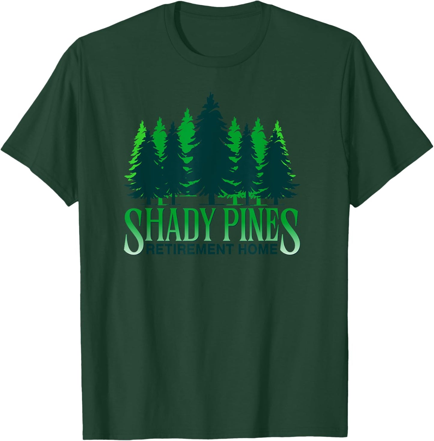Shady Pines Pine Tree Outdoor Hiking T-Shirt - T-Shirt | Forest