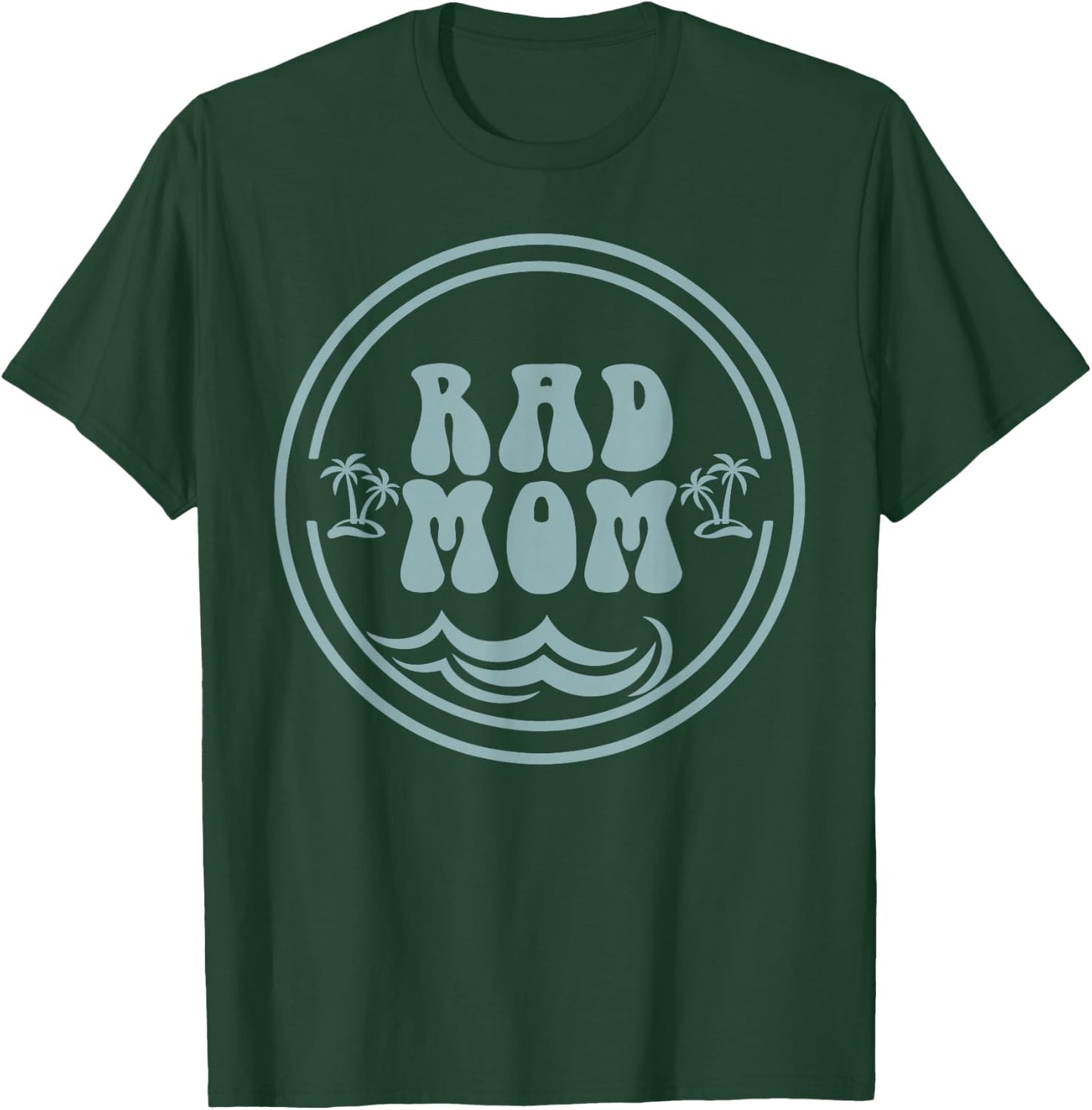Rad Mom Surf Matching Birthday The Big One 1st Birthday T-Shirt - T-Shirt | Forest