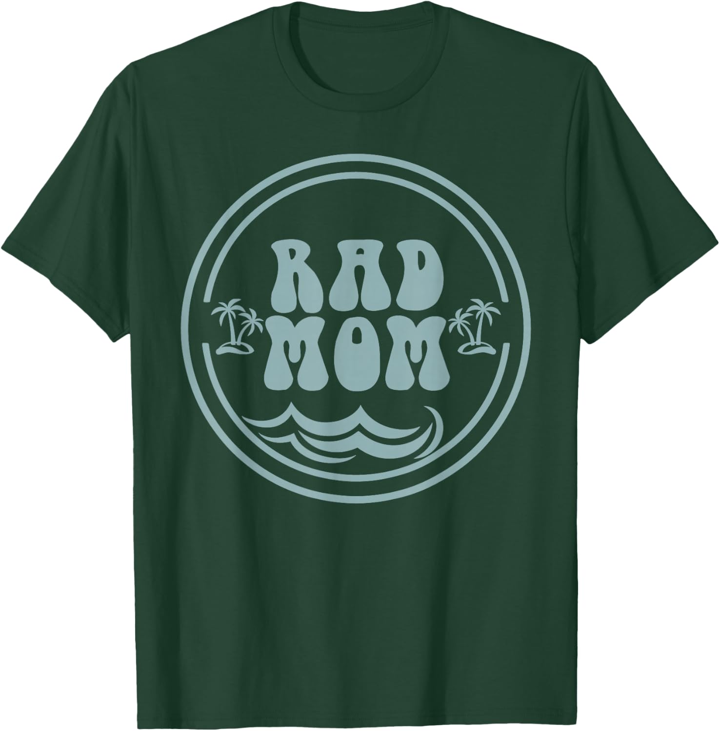 Rad Mom Surf Matching Birthday The Big One 1st Birthday T-Shirt - T-Shirt | Forest