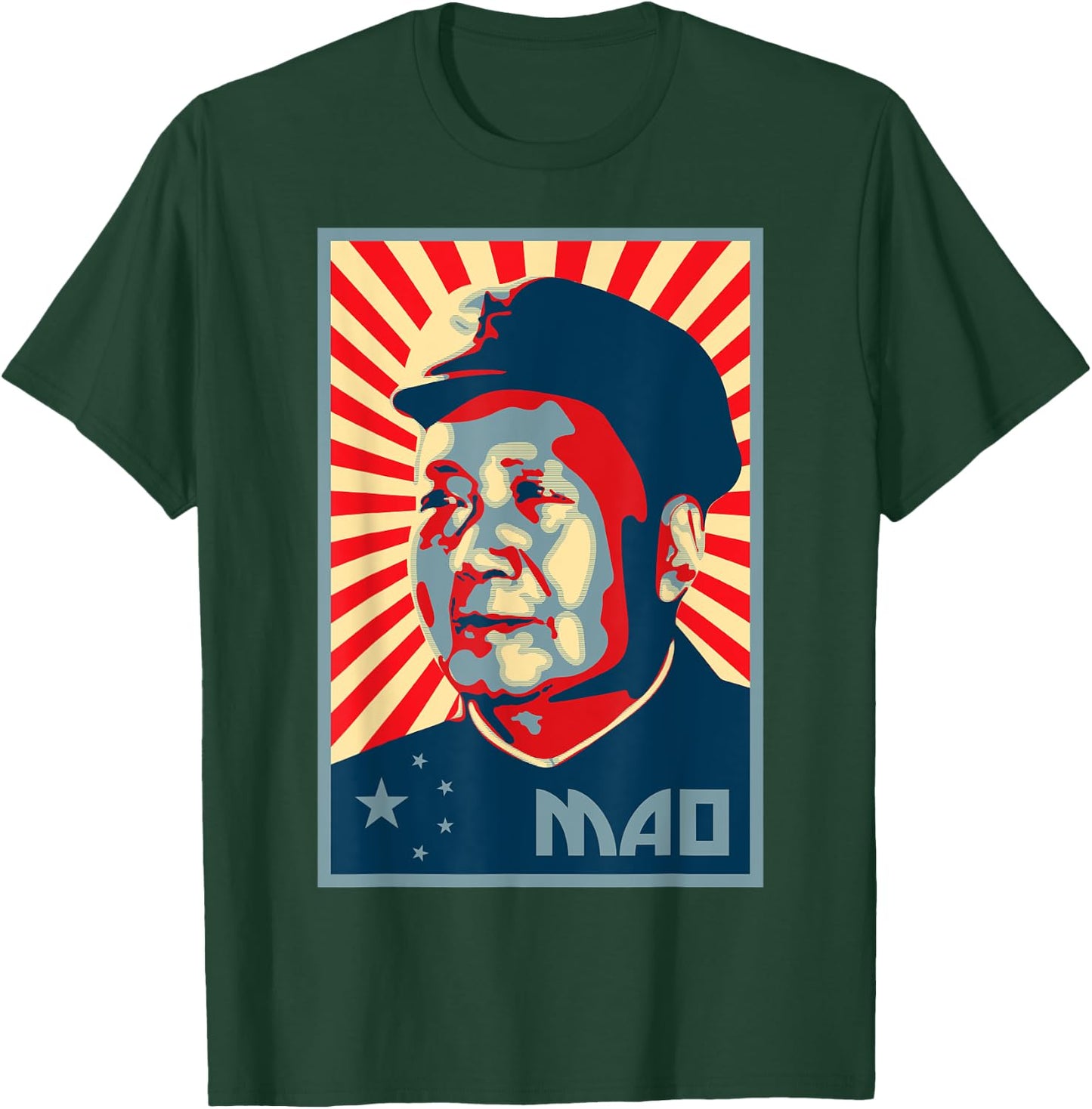 Mao Zedong Tse Tung Chairman Mao China Chinese Patriot T-Shirt - T-Shirt | Forest