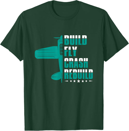 RC Test Pilot Model Plane Pilot Model Flight T-Shirt - T-Shirt | Forest