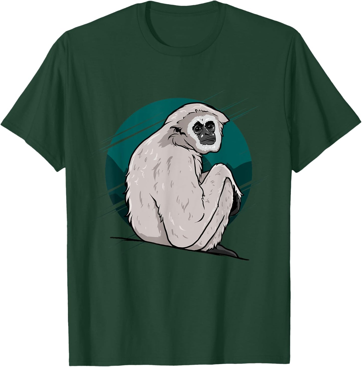 Funny Gibbon Monkey T-Shirt - T-Shirt | Forest